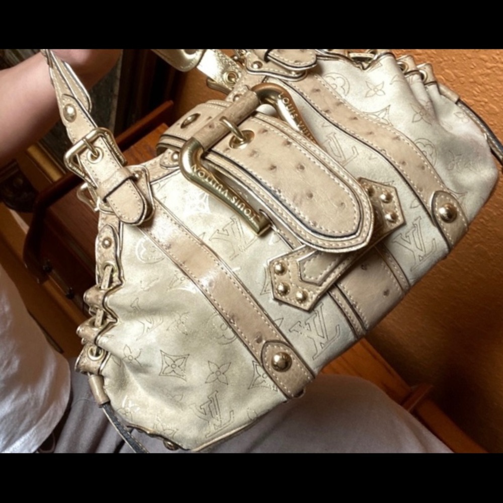 Rare Louis Vuitton Ostrich Leather Handbag